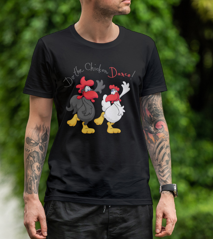 Do The Chicken Dance Cartoon Characters Fun Dance Moves T-Shirt