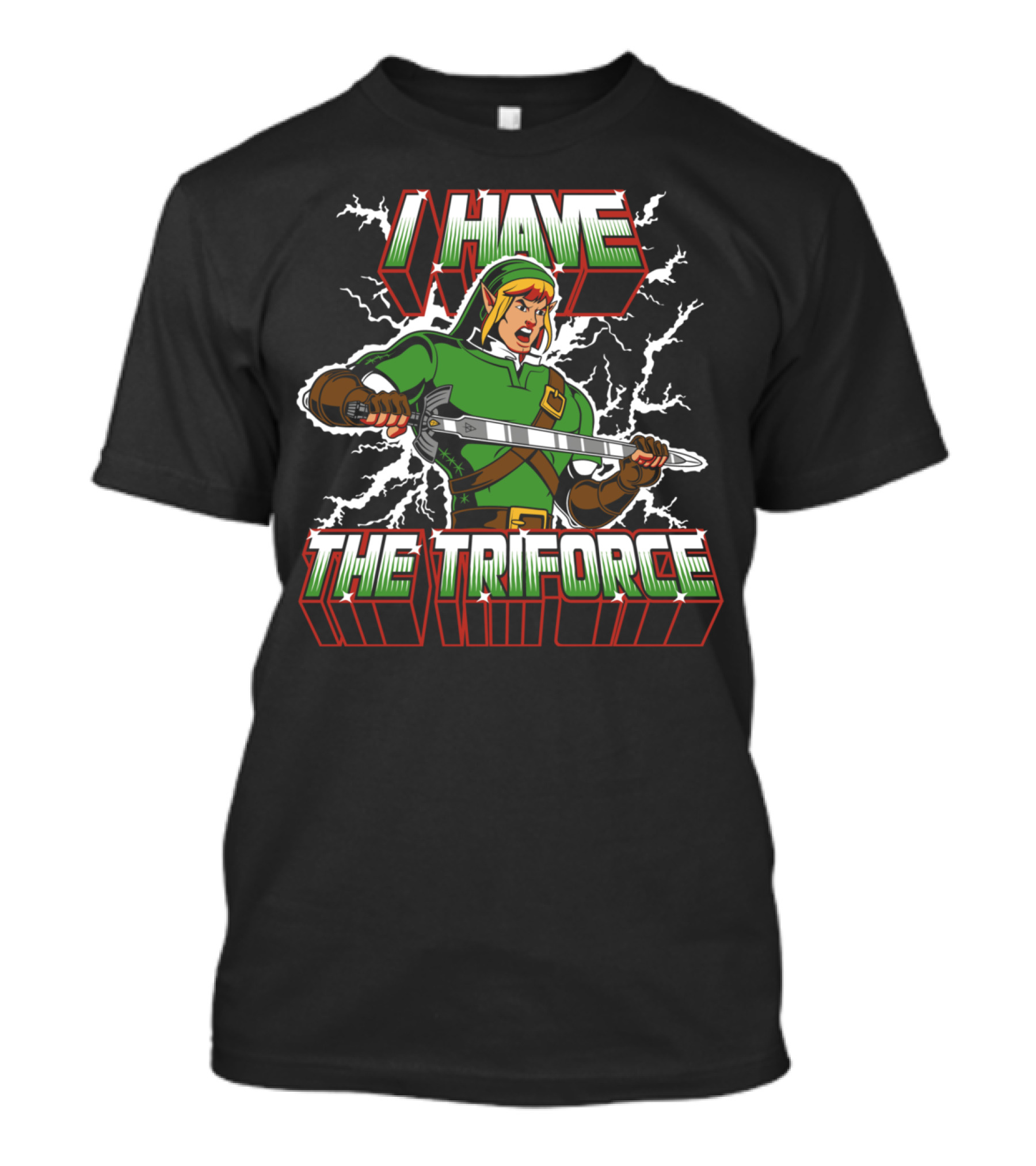 I Have The Triforce Link Holding Sword Epic Charge T-Shirt