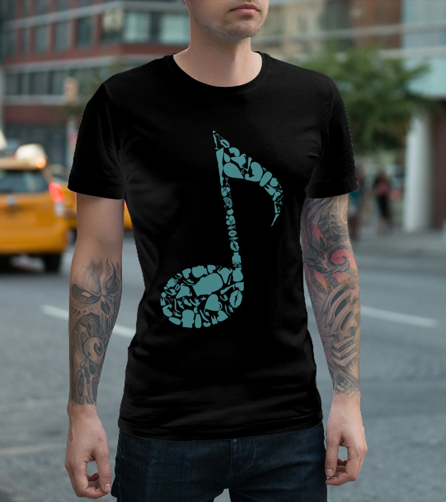 Body The Note Musical Anatomy T-Shirt