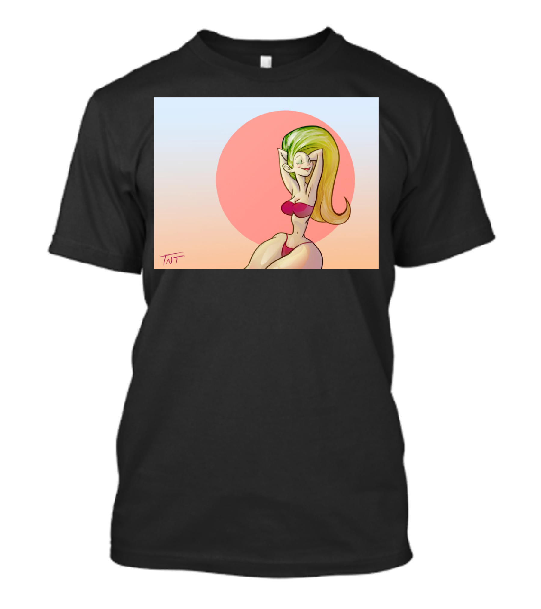 Beach Babe TNT Tropical Sunset Vibes T-Shirt