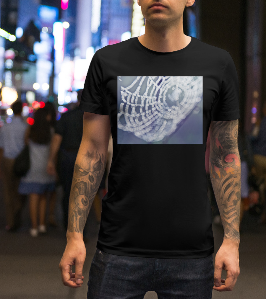 Bokeh Spiderweb Print T-Shirt
