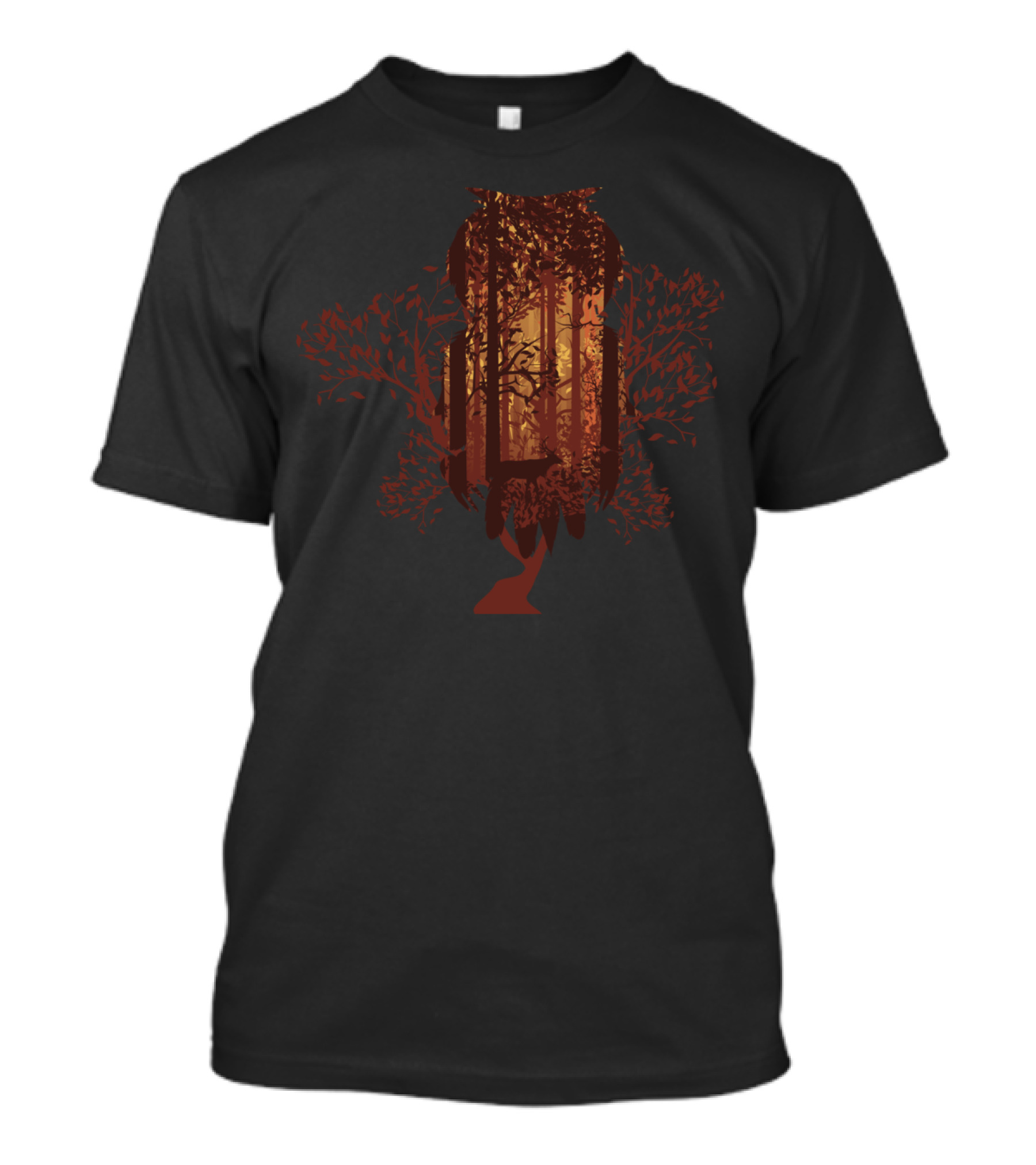 Autumn Woodland Owl T-Shirt