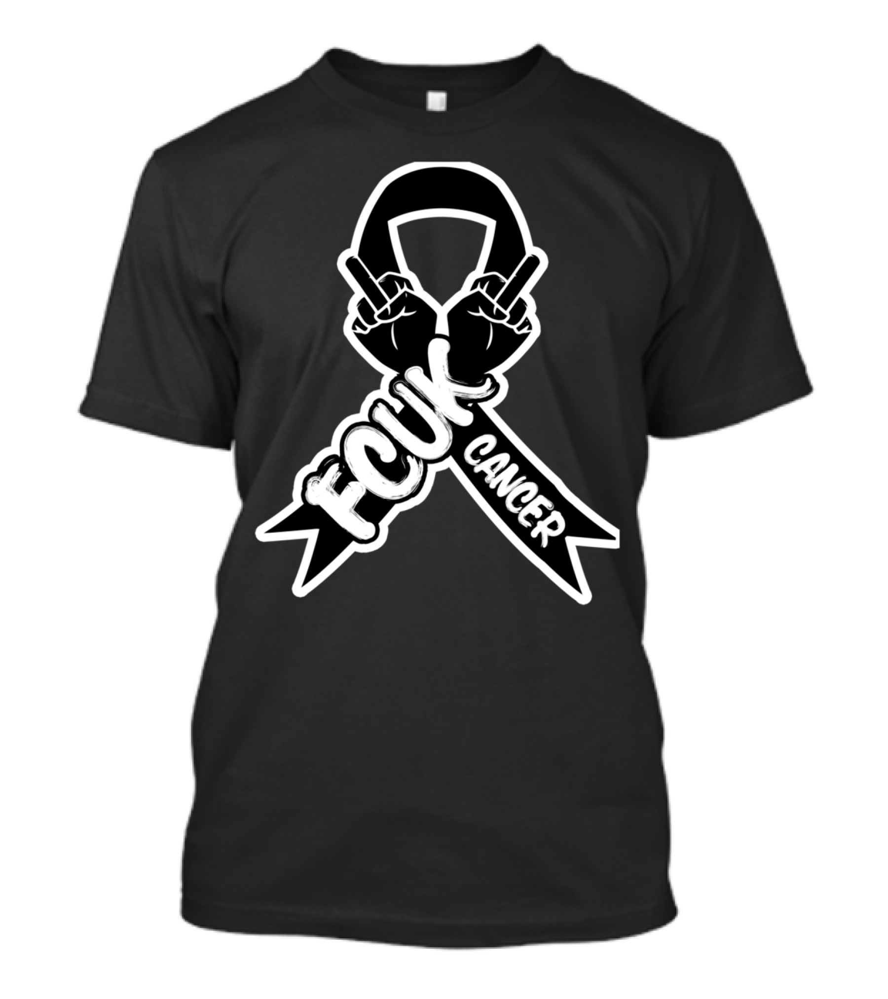 FCUK Cancer Middle Finger T-Shirt