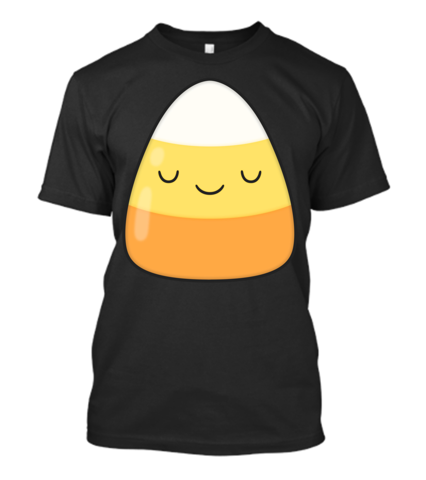 Kawaii Candy Corn Cute Face Halloween T-Shirt