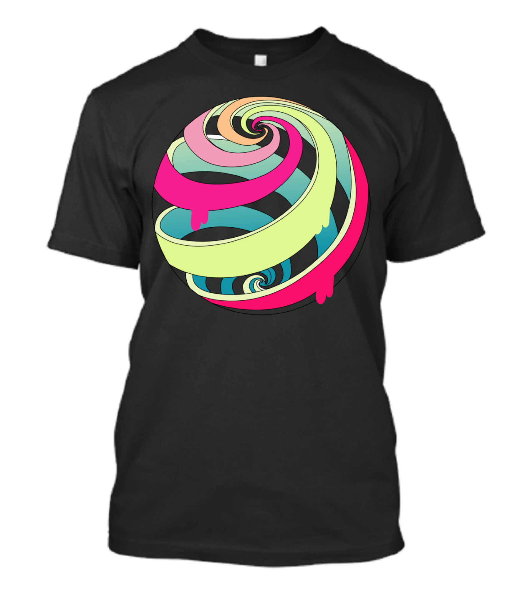 Candy Fresh Colored Swirl Lollypop T-Shirt