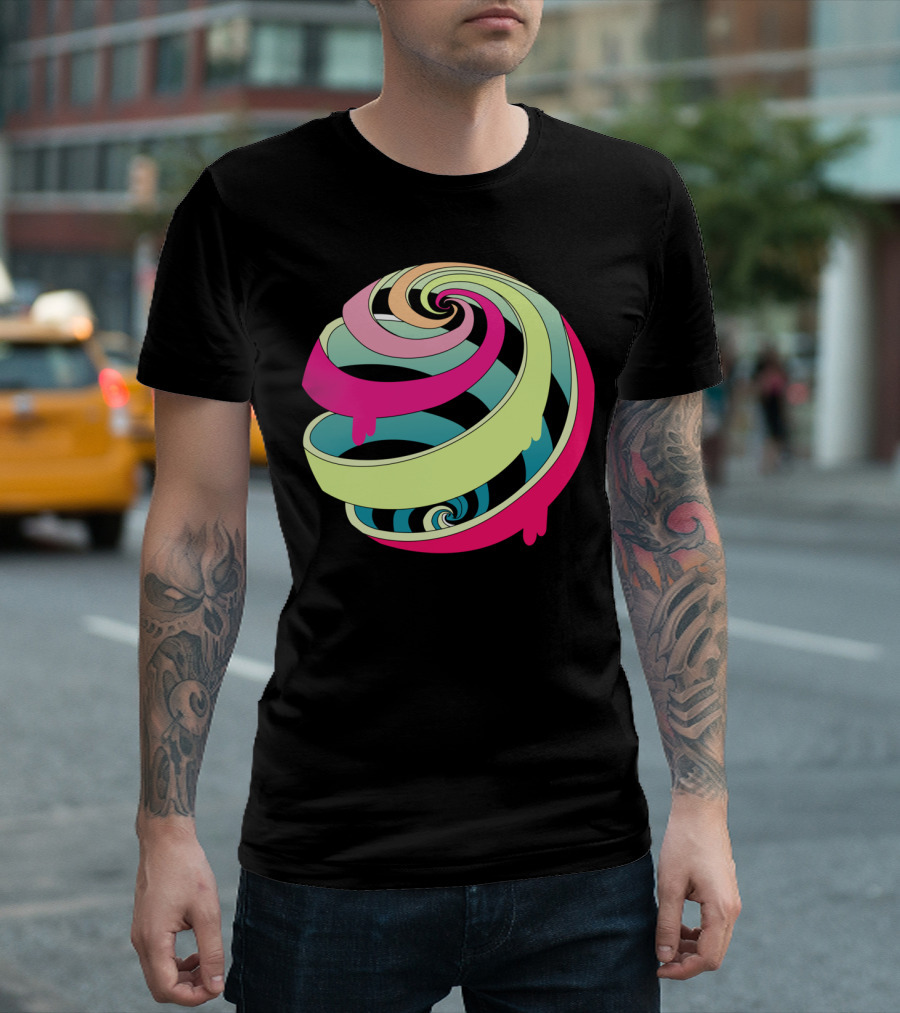 Candy Fresh Colored Swirl Lollypop T-Shirt