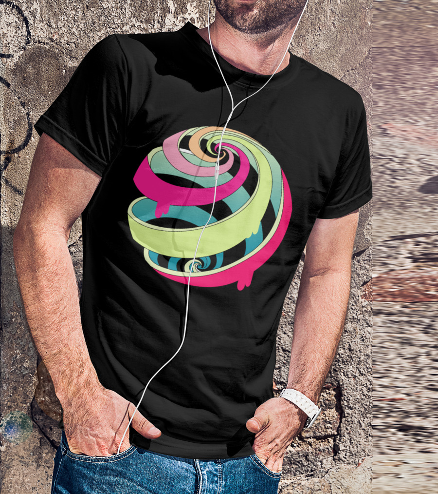 Candy Fresh Colored Swirl Lollypop T-Shirt