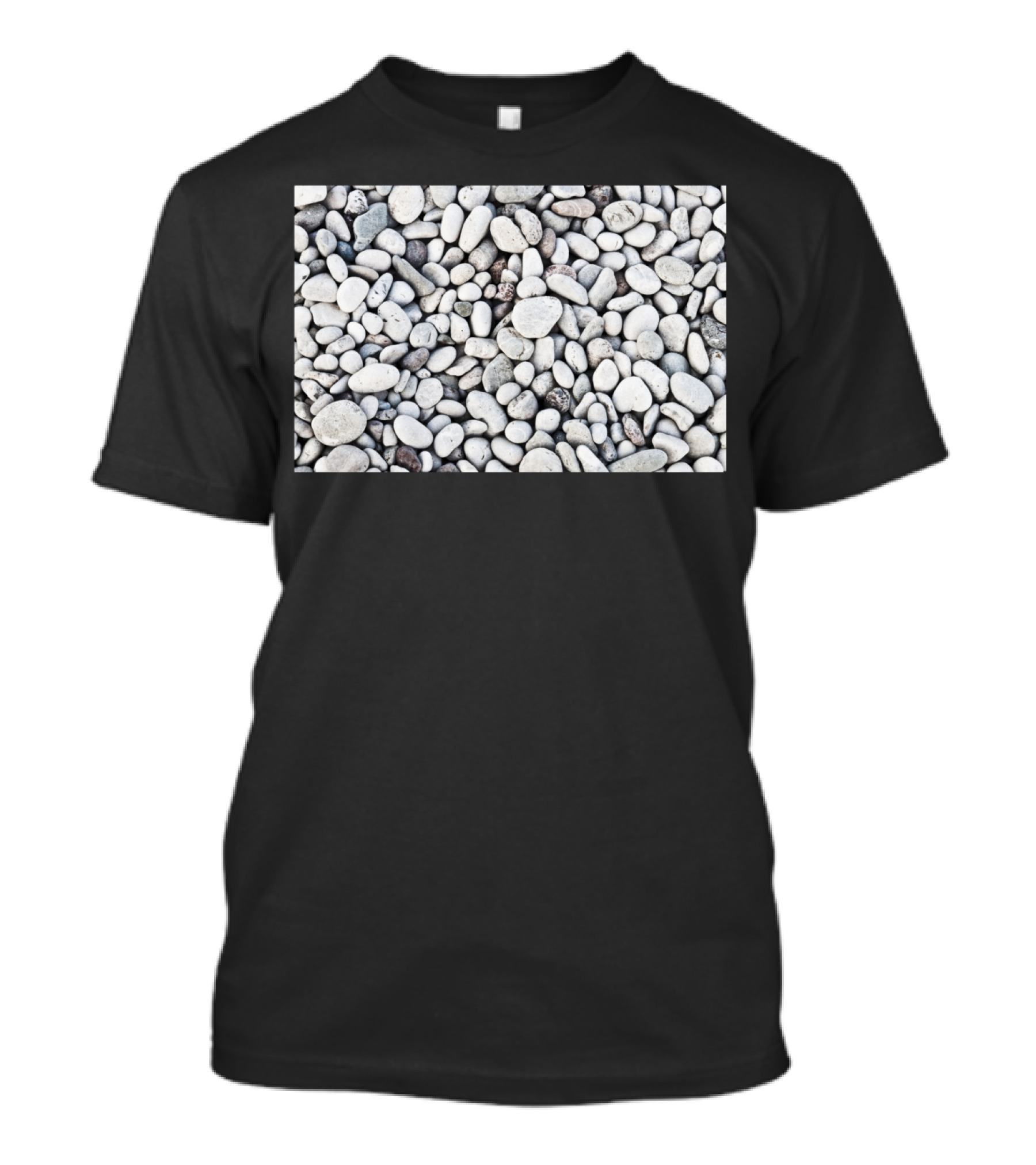 Beach Pebbles Natural Stone Texture T-Shirt