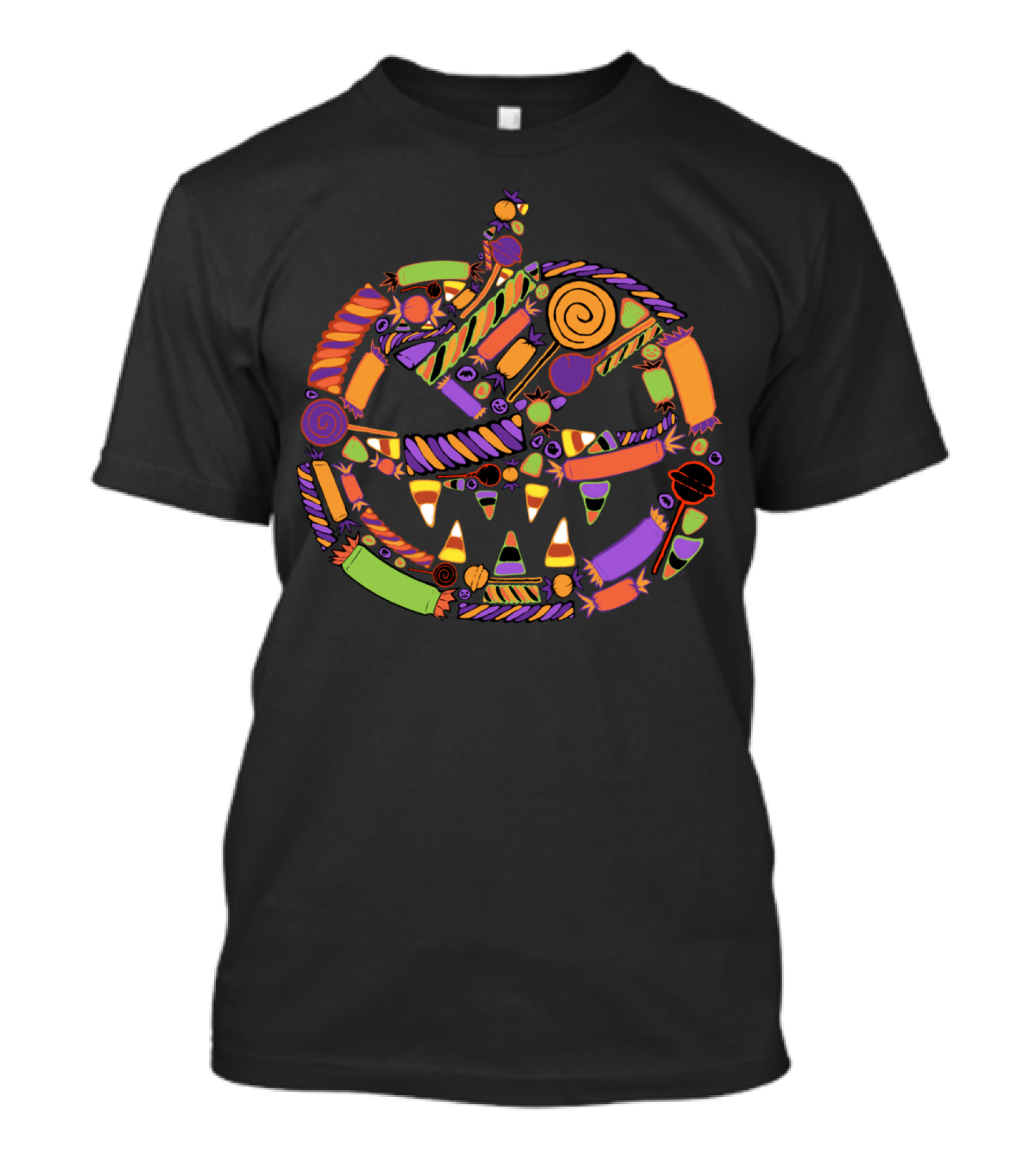 Candy Corn Pumpkin Jack O' Lantern T-Shirt