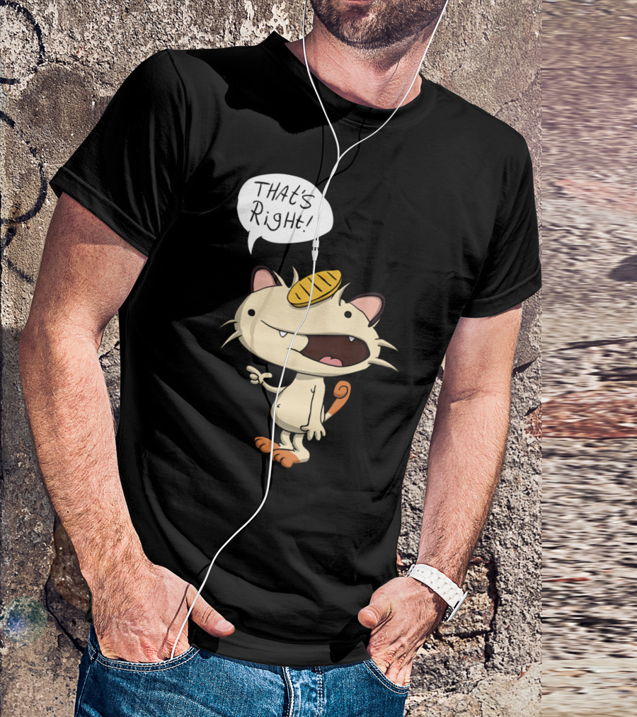 That's Right Talking Cat Meowth T-Shirt