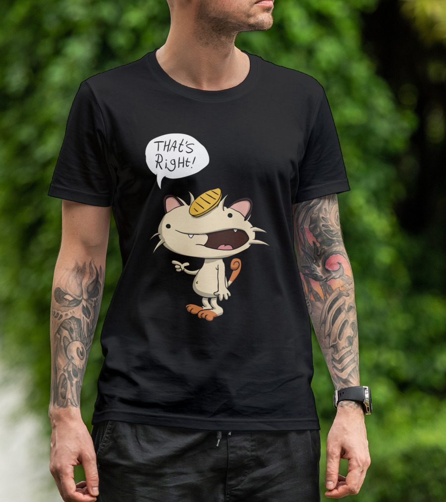 That's Right Talking Cat Meowth T-Shirt