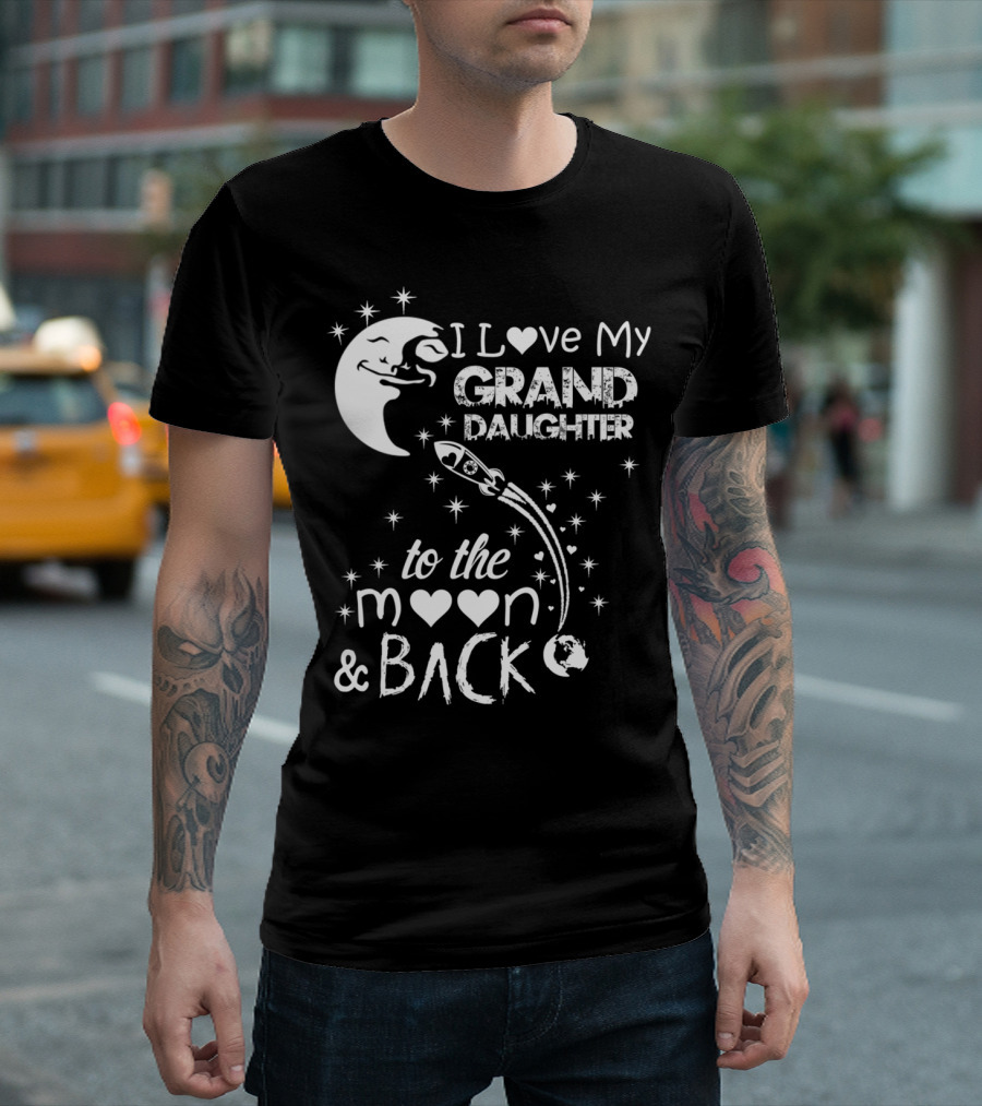 I Love My Granddaughter to the Moon and Back T-Shirt