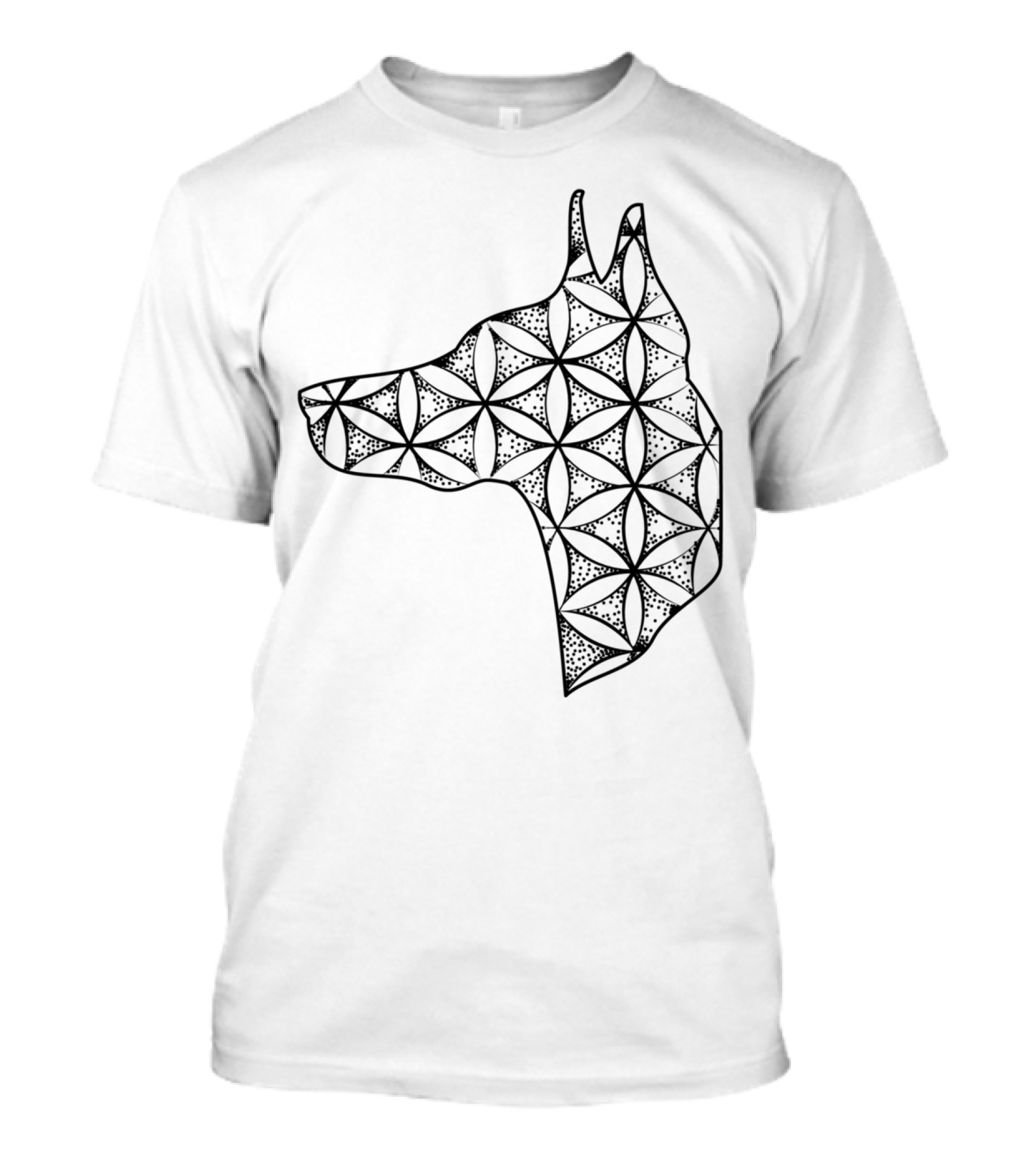 Dog Doberman Geometric T-Shirt