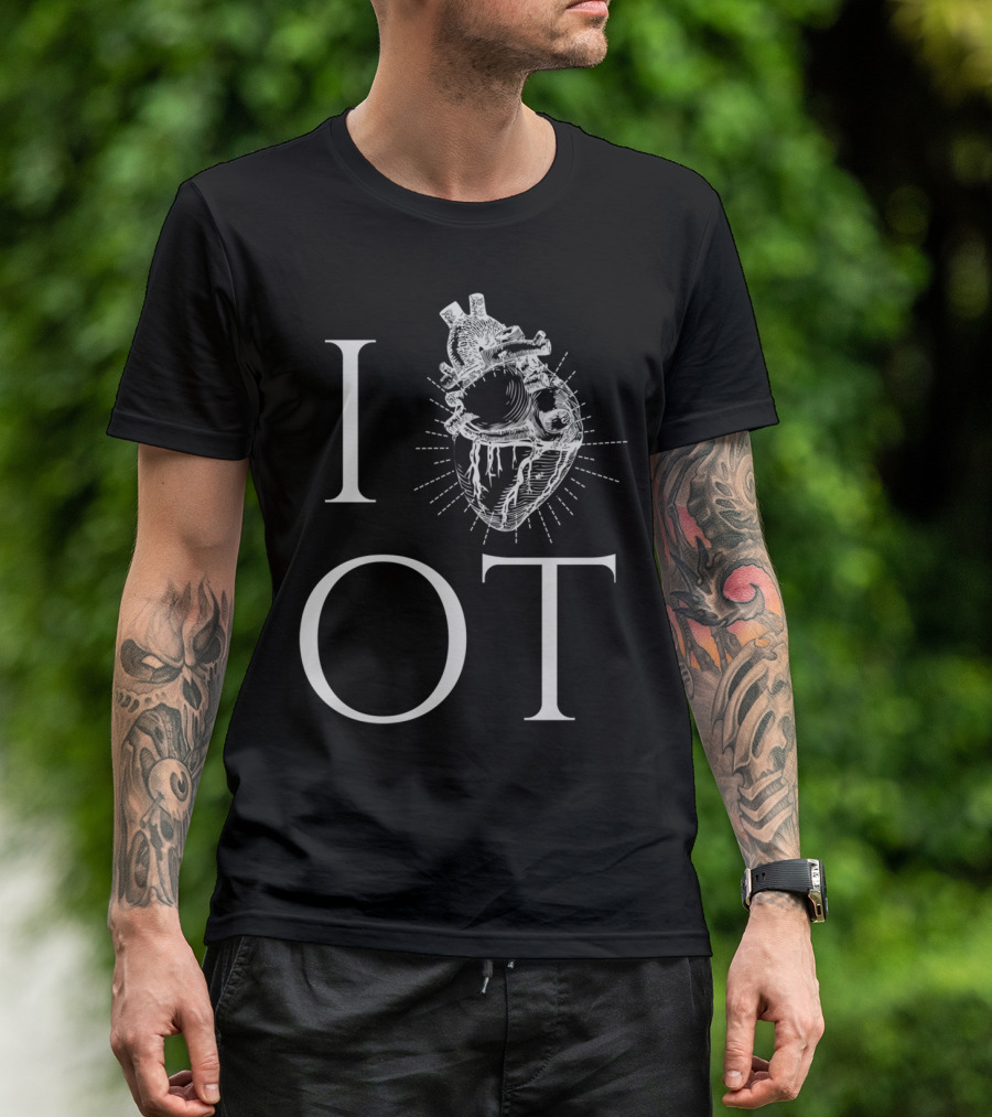 I Heart OT Occupational Therapy Pride T-Shirt
