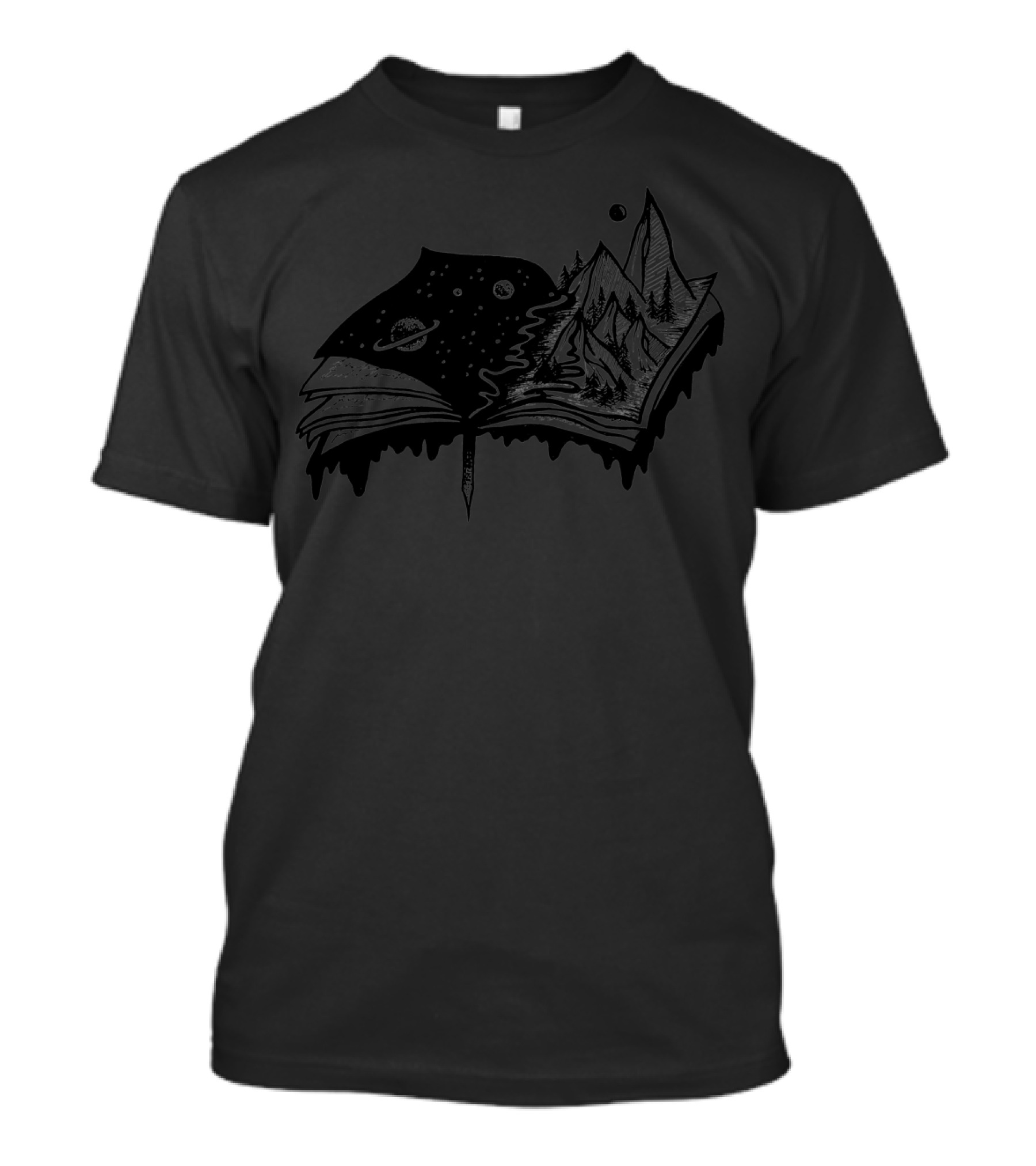 Book Adventures Cosmic Mountain Journey T-Shirt