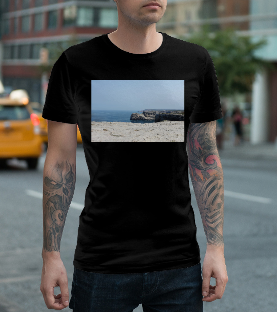Beaches Rocks Coastal Cliffs And Ocean View T-Shirt