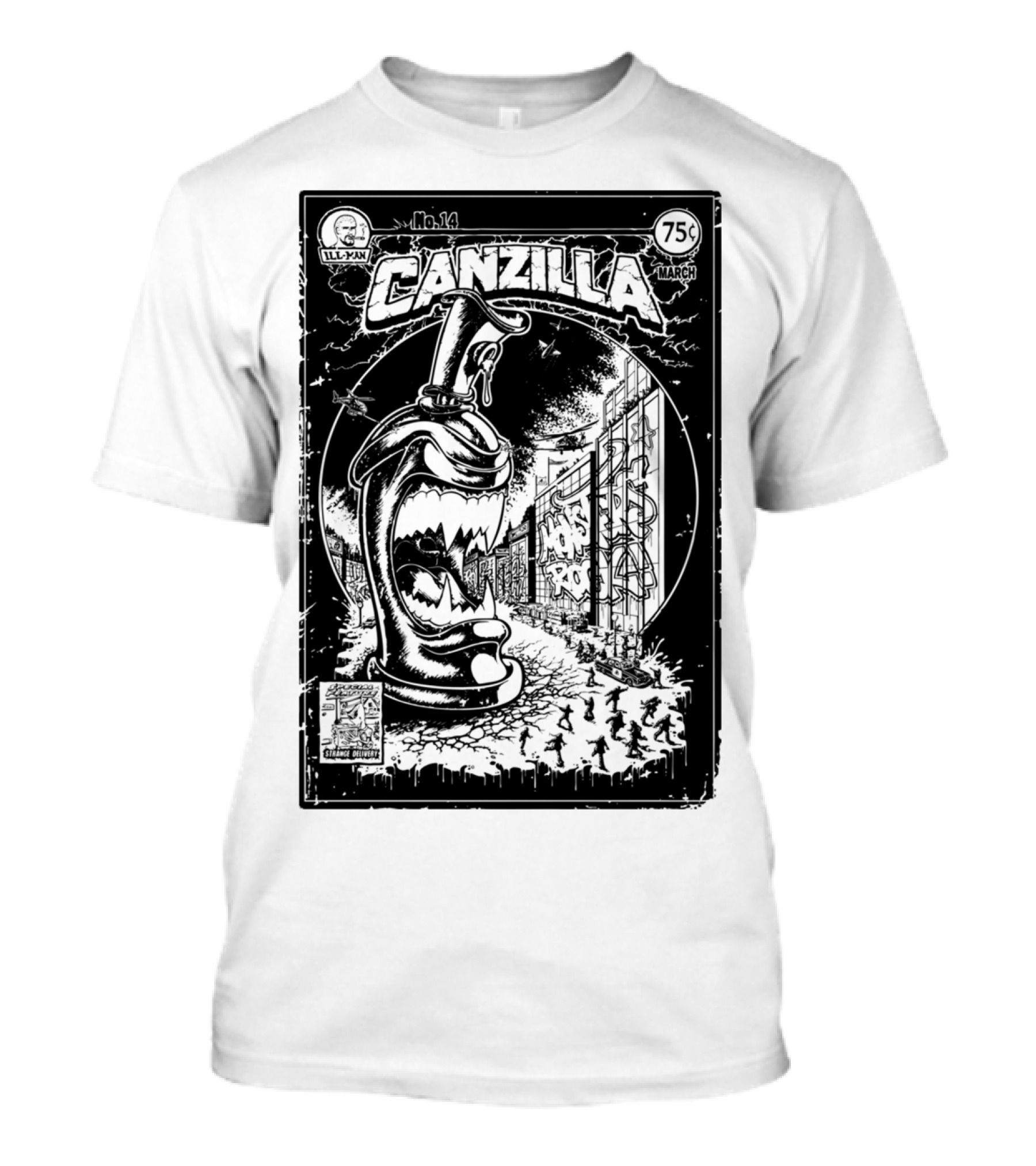 CANZILLA Graffiti Monster Spraycan Comic No. 1 March 75¢ T-Shirt