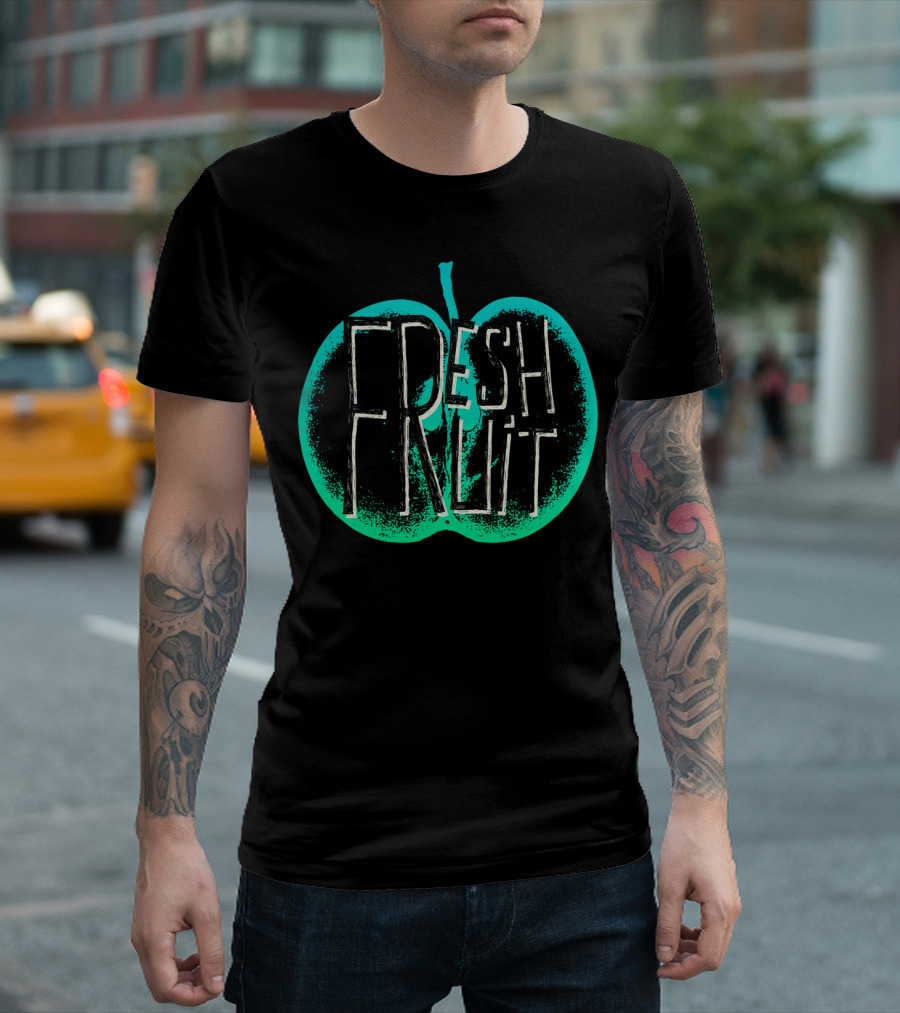 Apple Fresh Fruit Retro Neon T-Shirt