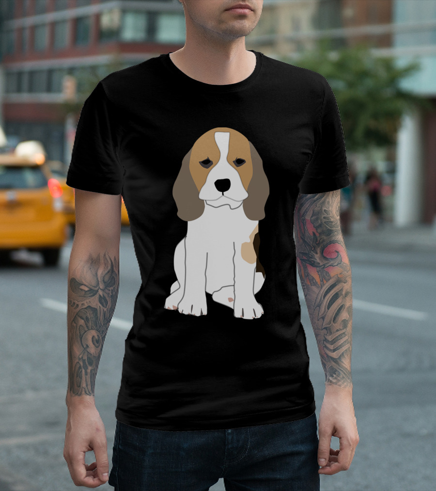 Beagle Dog Sitting T-Shirt