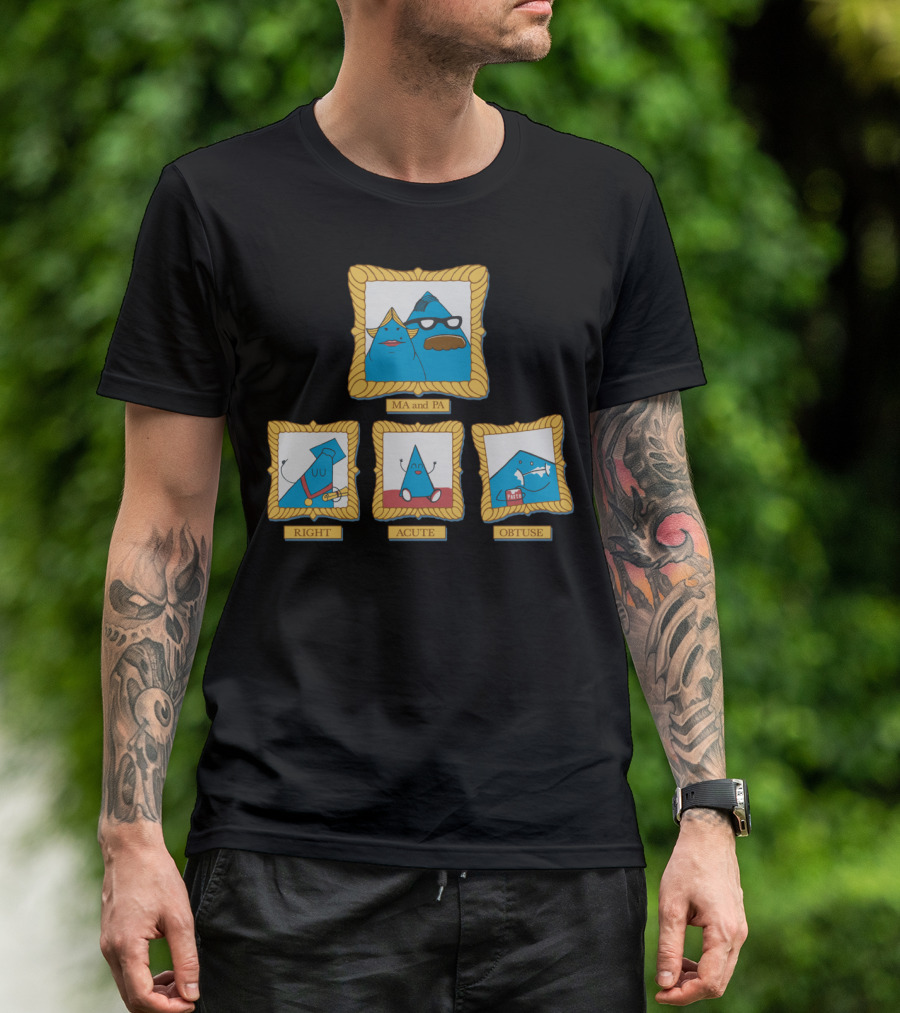 Family Geometry Acutely Right And Obtusely Framed T-Shirt