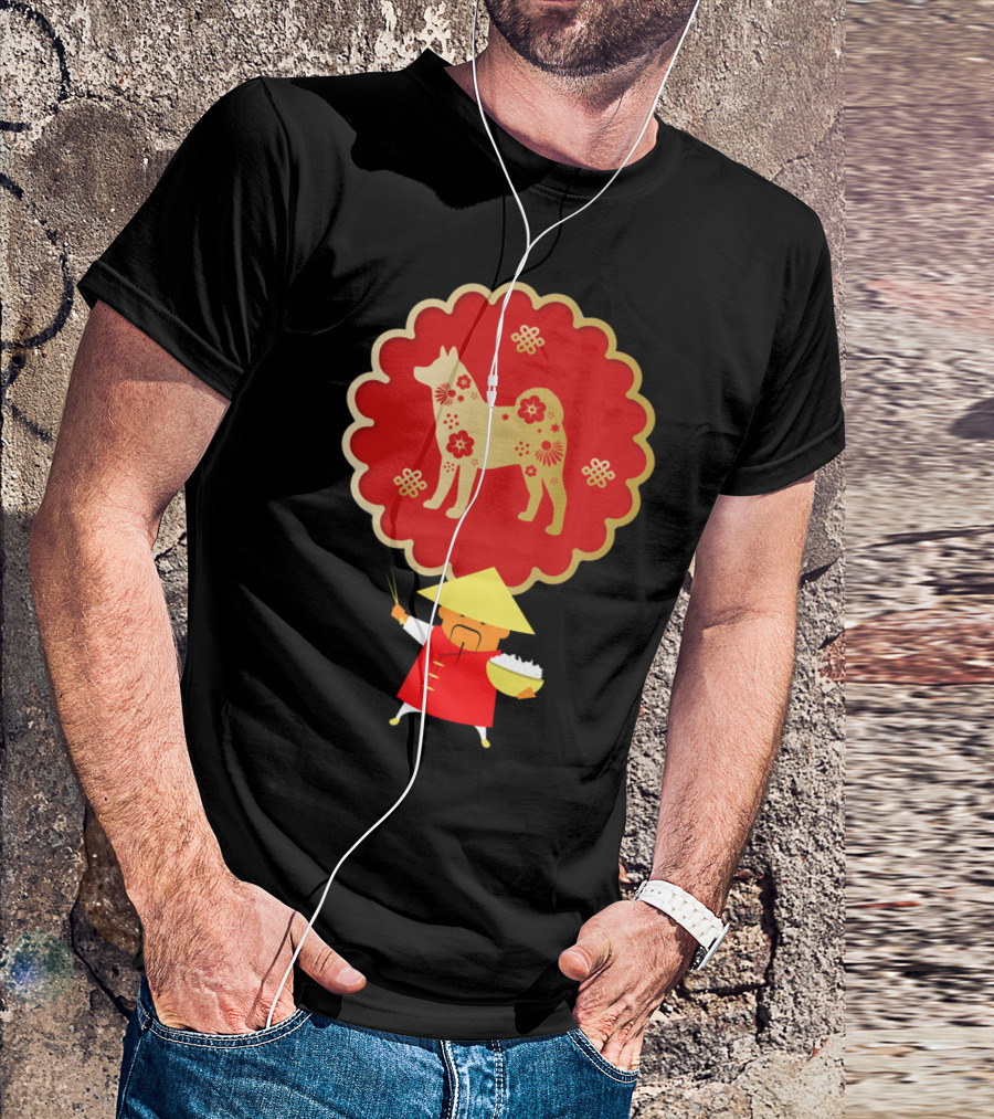 Dog Red Lunar New Year Chinese Zodiac Festival T-Shirt