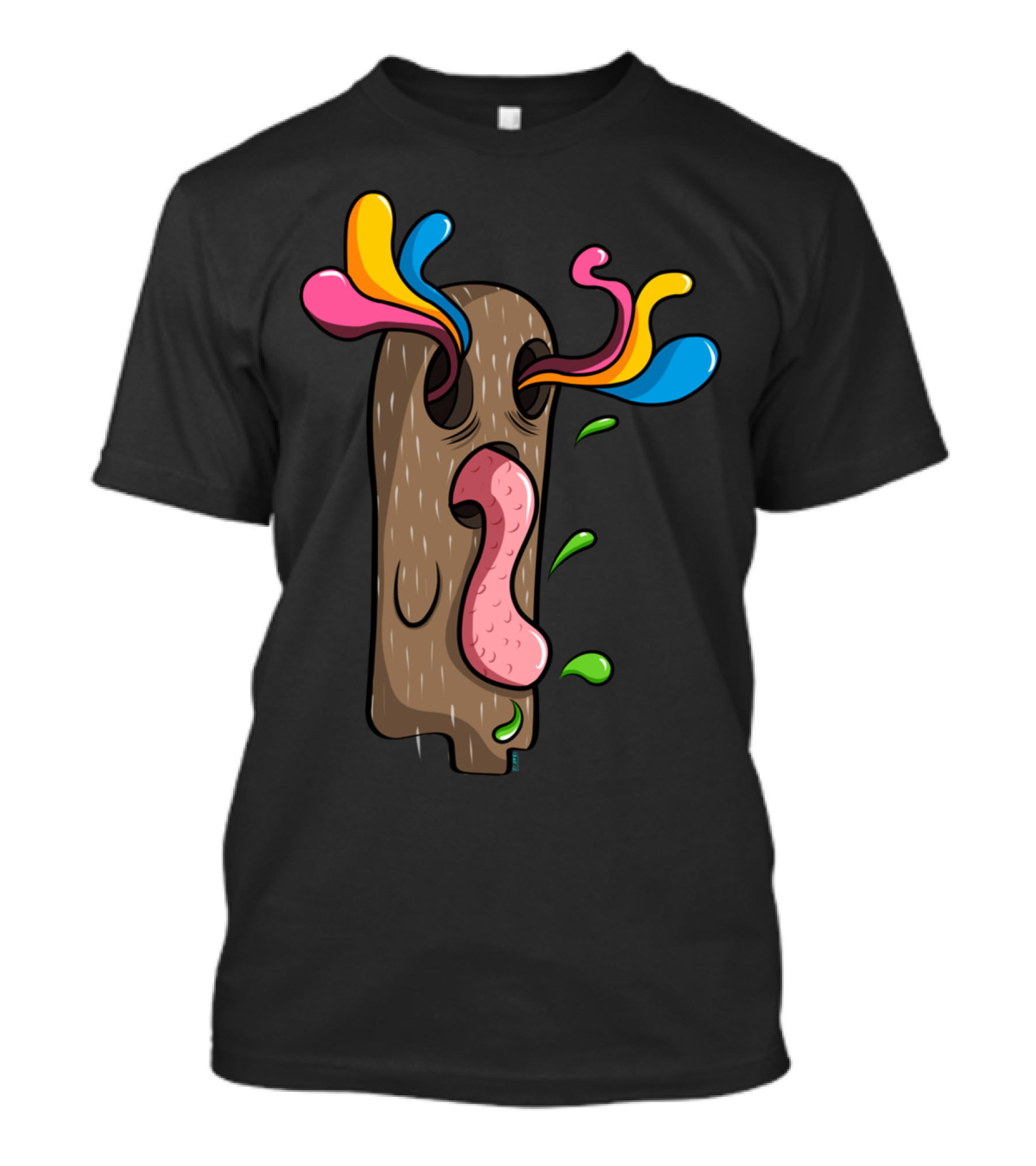 Crazy Tree Vibrant Whimsical Expression Burst T-Shirt