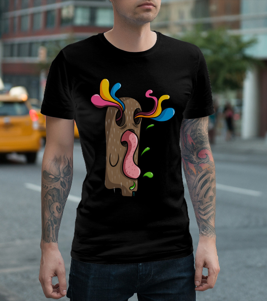 Crazy Tree Vibrant Whimsical Expression Burst T-Shirt