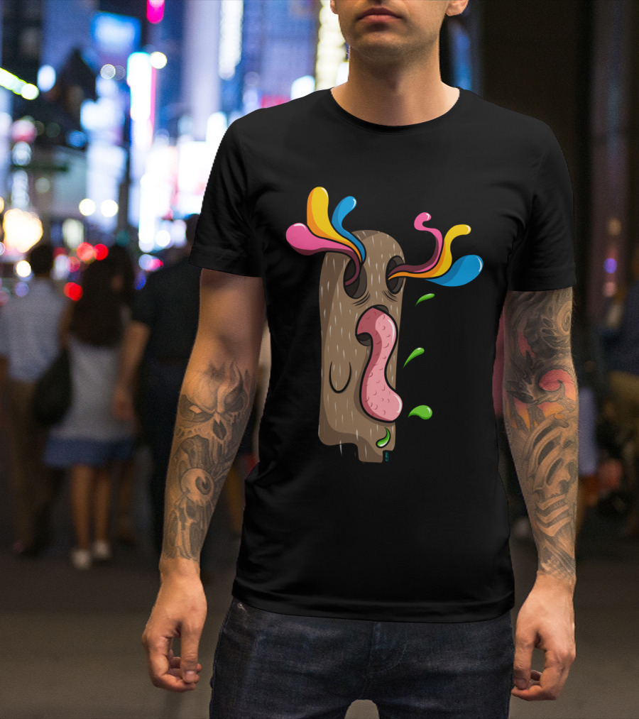 Crazy Tree Vibrant Whimsical Expression Burst T-Shirt