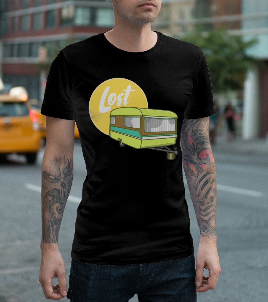 Lost Caravan with Yellow Moon T-Shirt