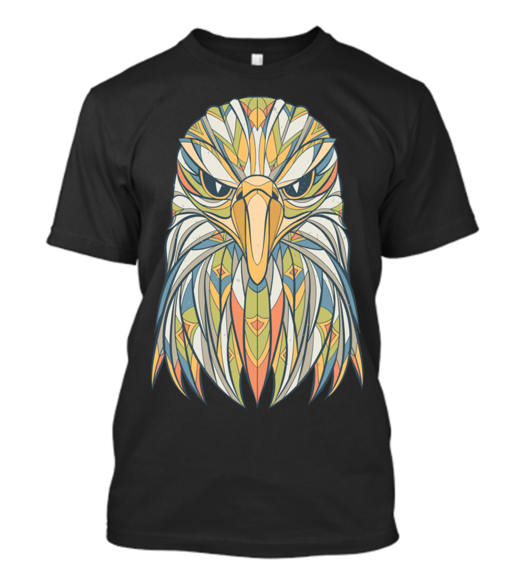 Creative Eagle Colorful Geometric T-Shirt