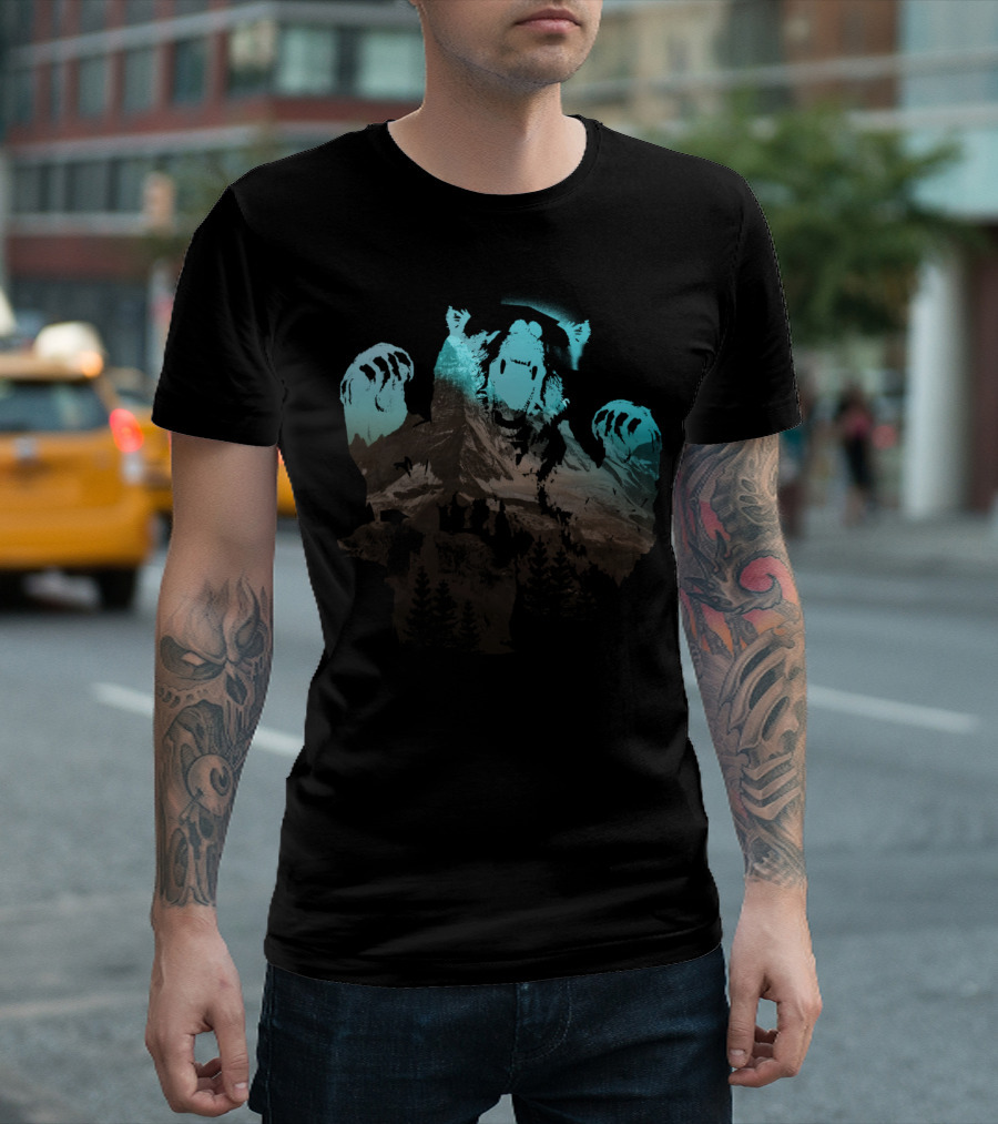 Bear Territory Mountain Wilderness Paws T-Shirt