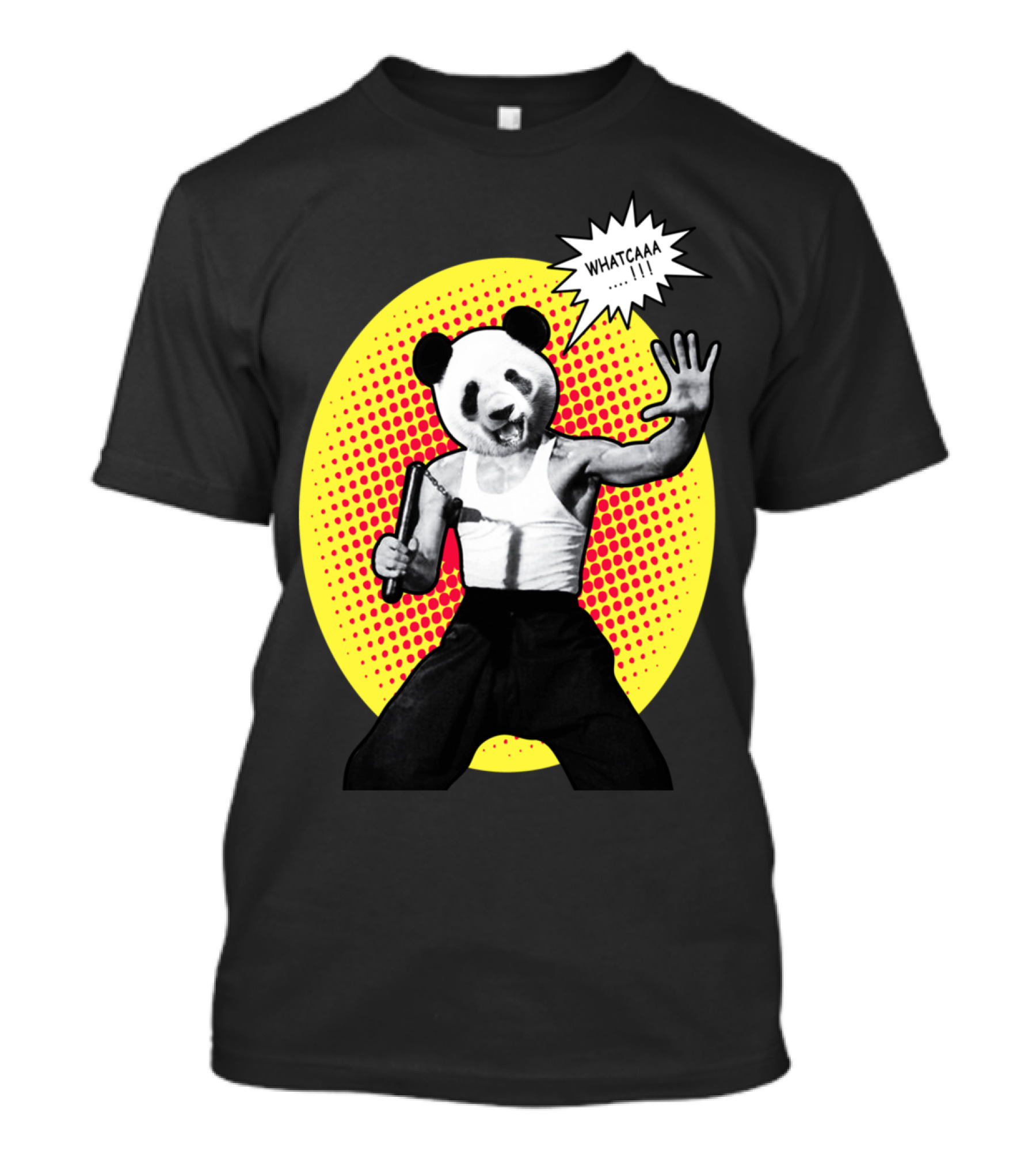 Bearce Lee Martial Art Panda Whatcaa Pop T-Shirt