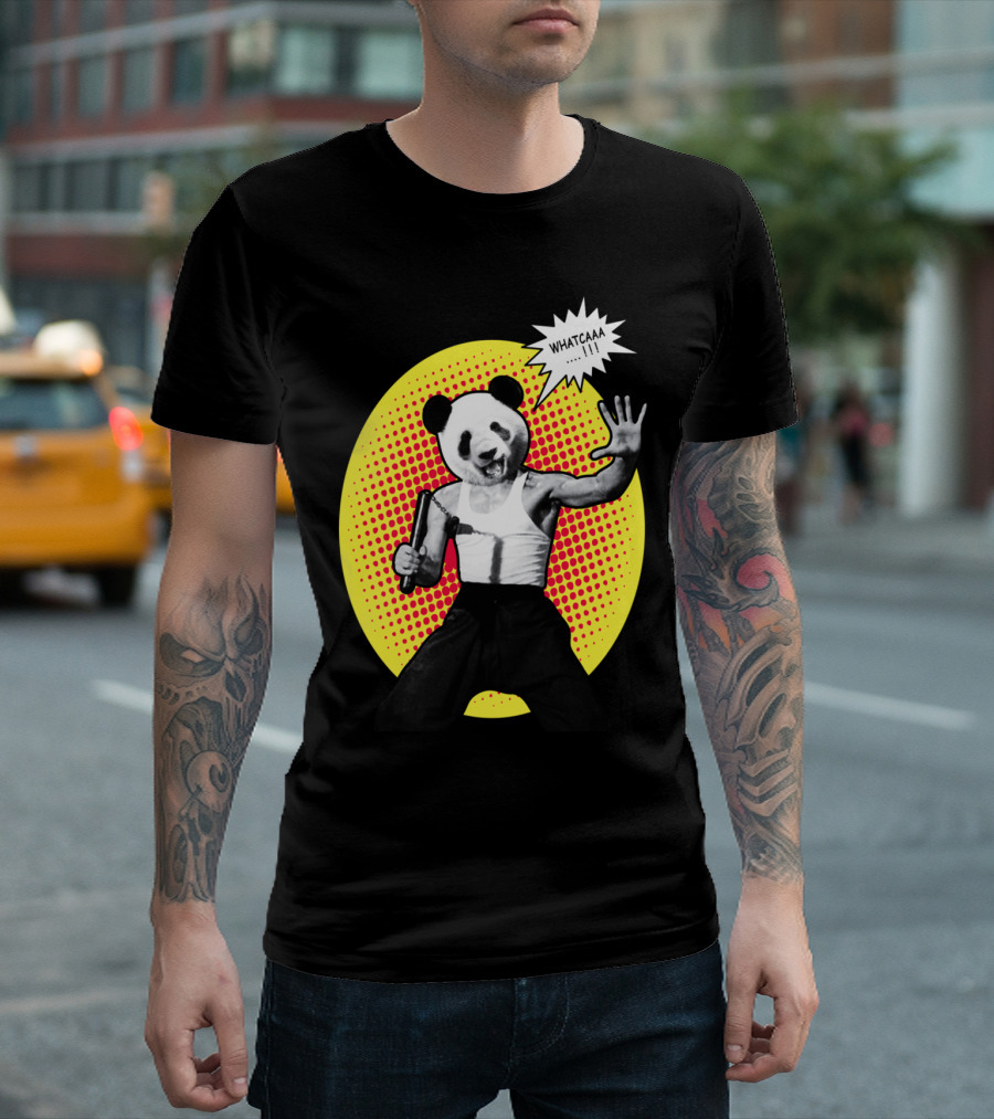 Bearce Lee Martial Art Panda Whatcaa Pop T-Shirt