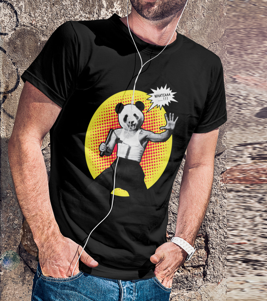 Bearce Lee Martial Art Panda Whatcaa Pop T-Shirt