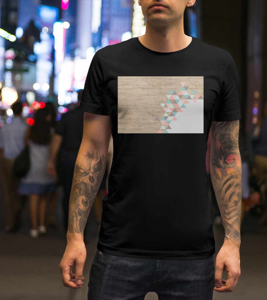 Archiwoo Triangular Pattern Geometric T-Shirt