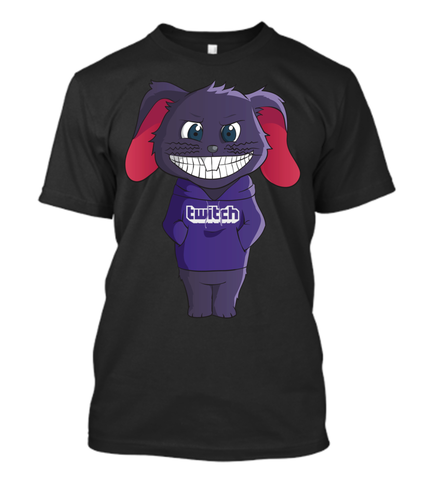 Twitch Grinning Bunny Rompuz Chill Hoodie Character T-Shirt