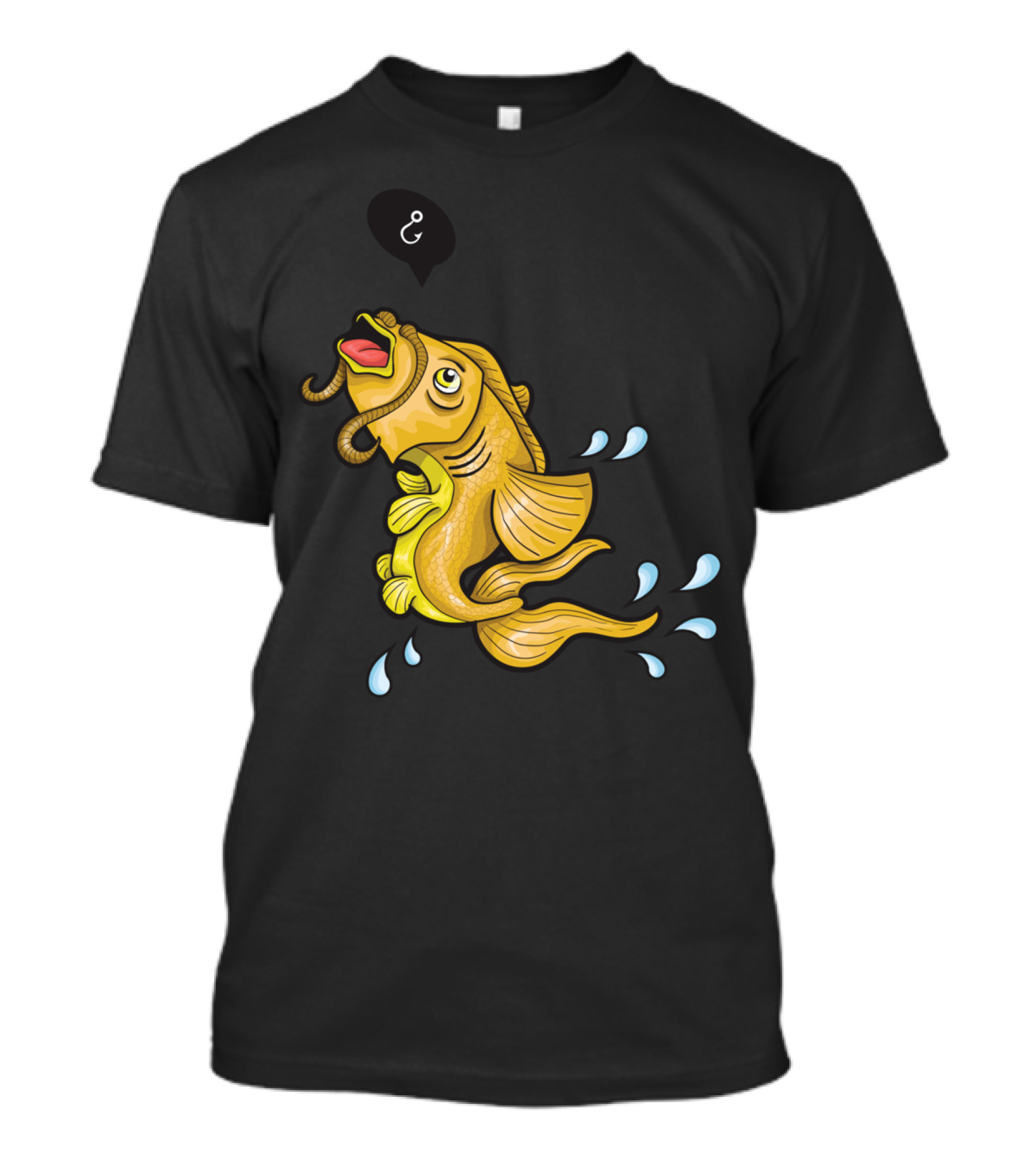 Carp With Worm And Ampersand Speech Bubble T-Shirt