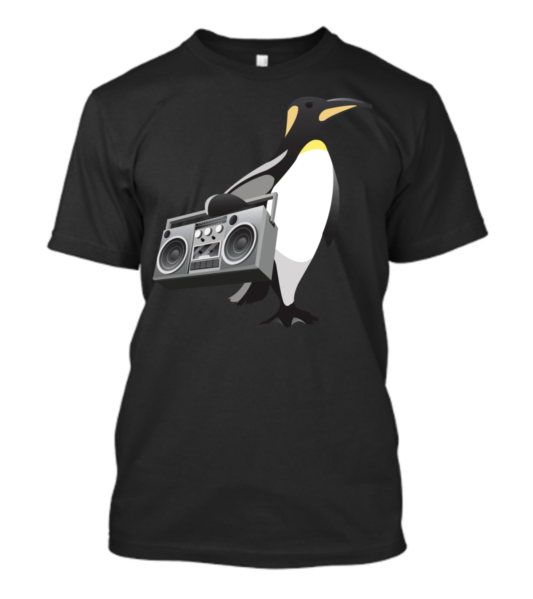 Beat Kingdom Ice Cold Penguin With Boombox Beats T-Shirt