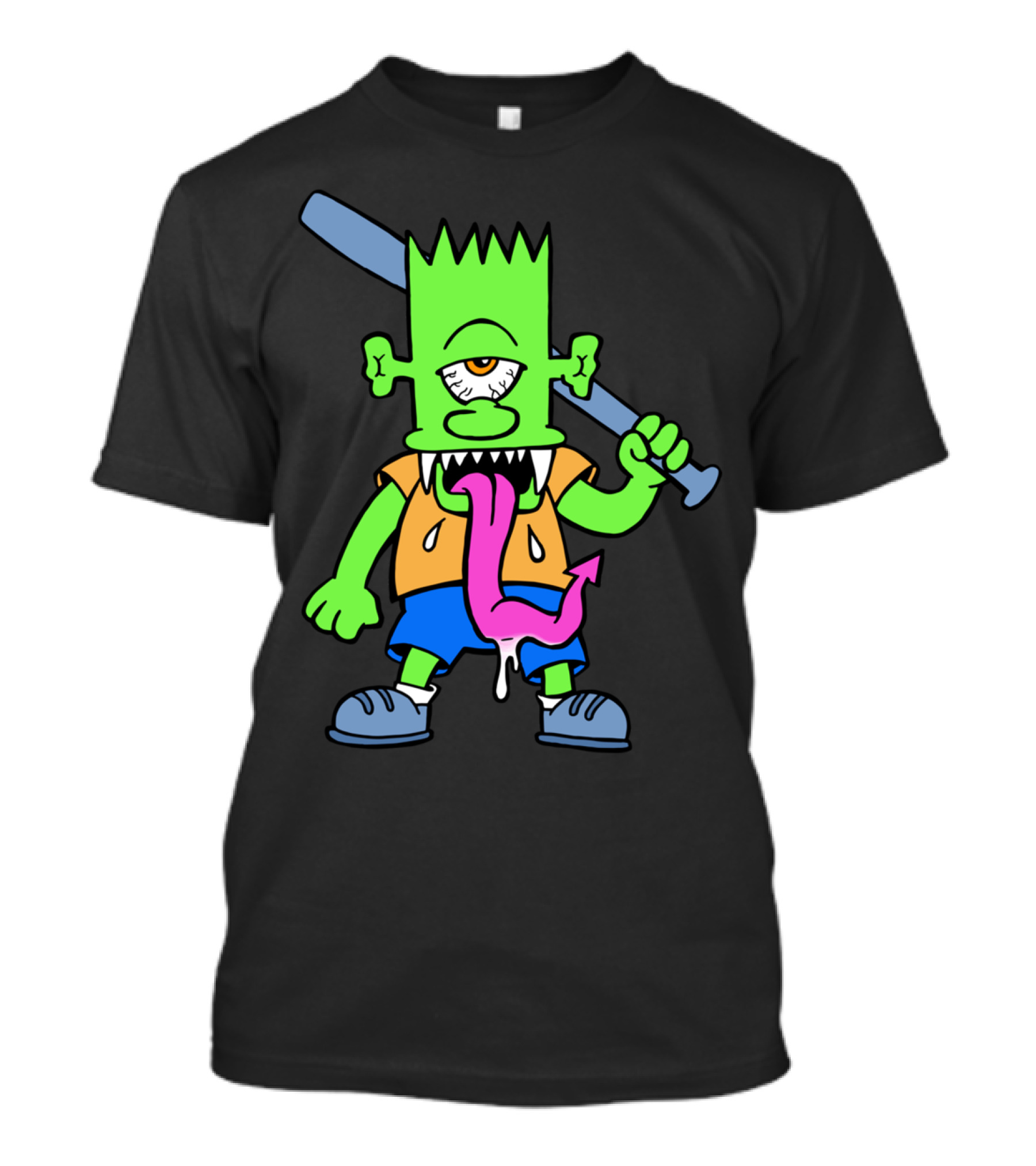 Beat On The Brart Monster With Bat And Tongue T-Shirt