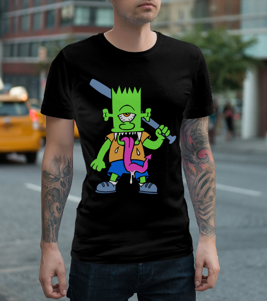 Beat On The Brart Monster With Bat And Tongue T-Shirt
