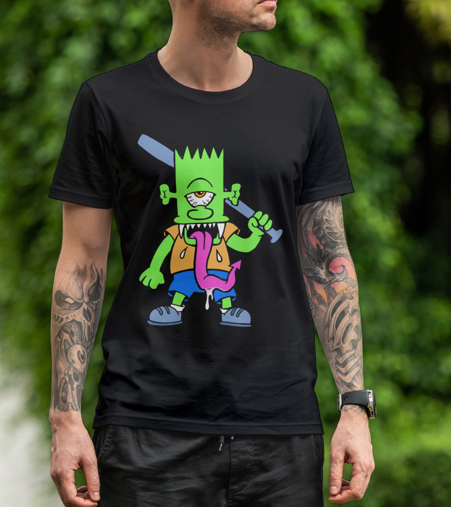 Beat On The Brart Monster With Bat And Tongue T-Shirt