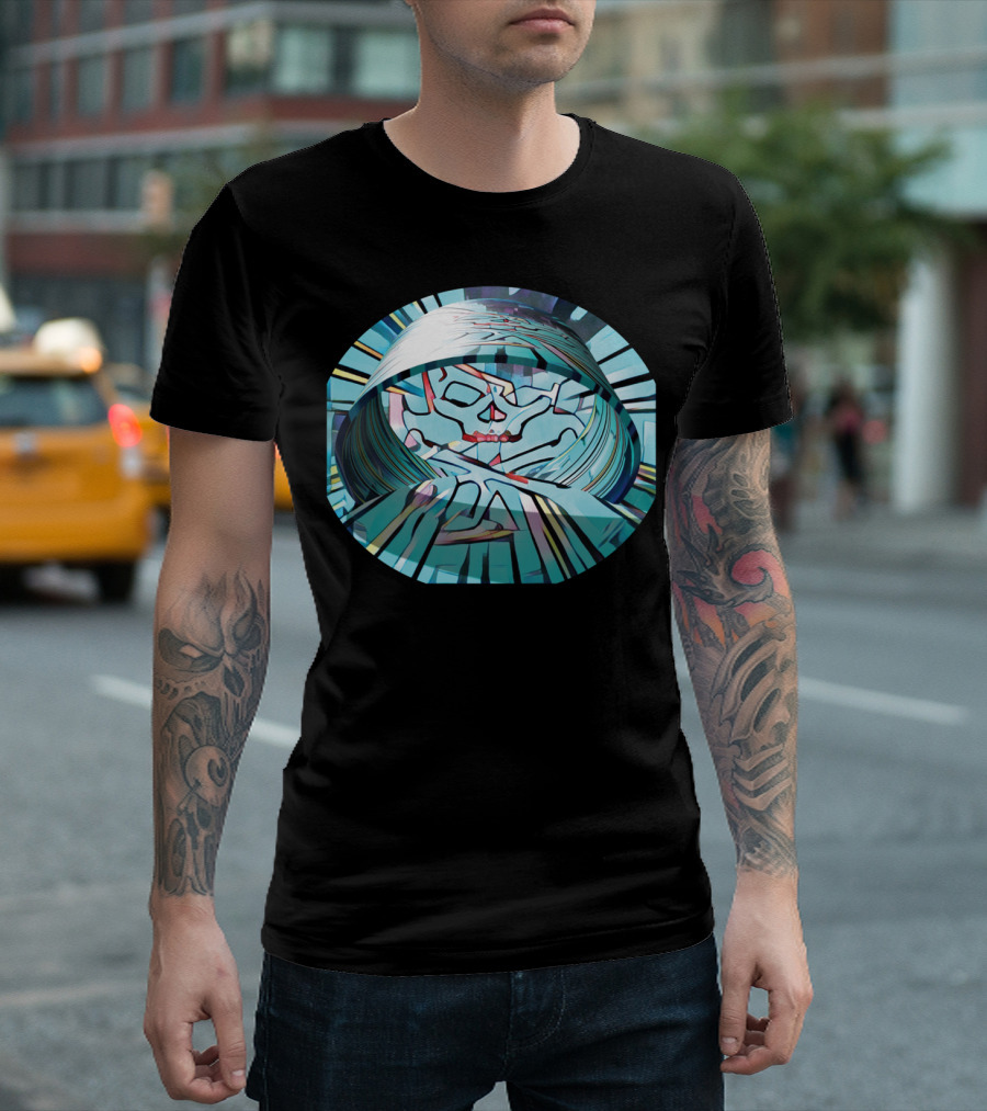 Beat Skull Abstract Vortex T-Shirt