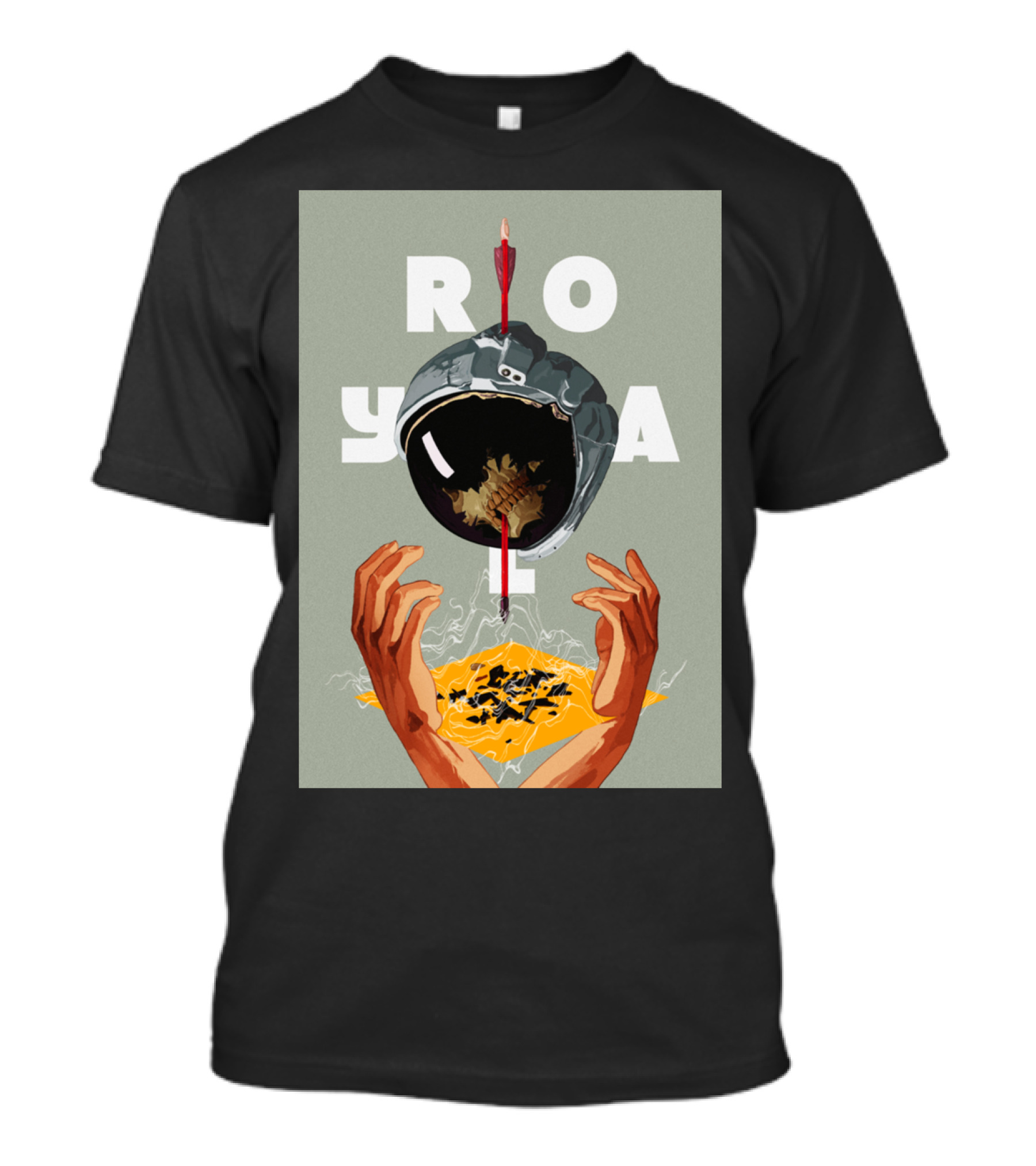 ROYAL Helmet Arrow Floating Hands T-Shirt