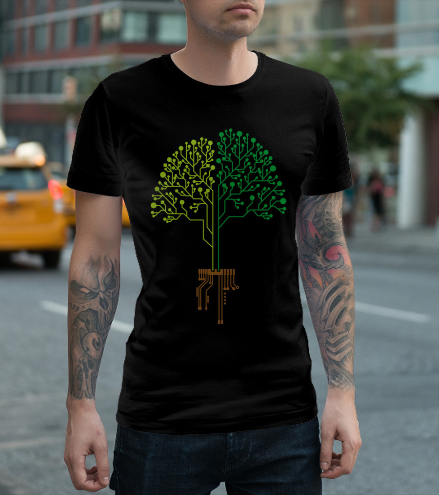 Tech Tree Circuitry Fusion T-Shirt