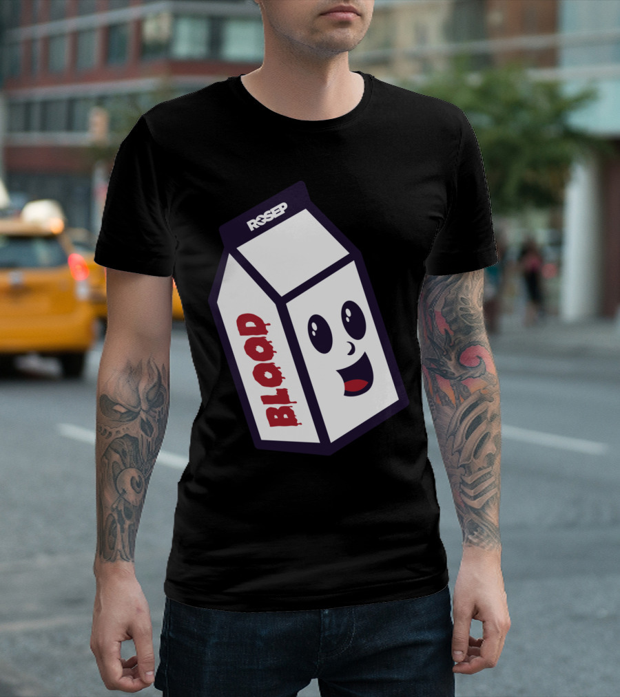 RSEEP Blood Carton With Happy Face T-Shirt