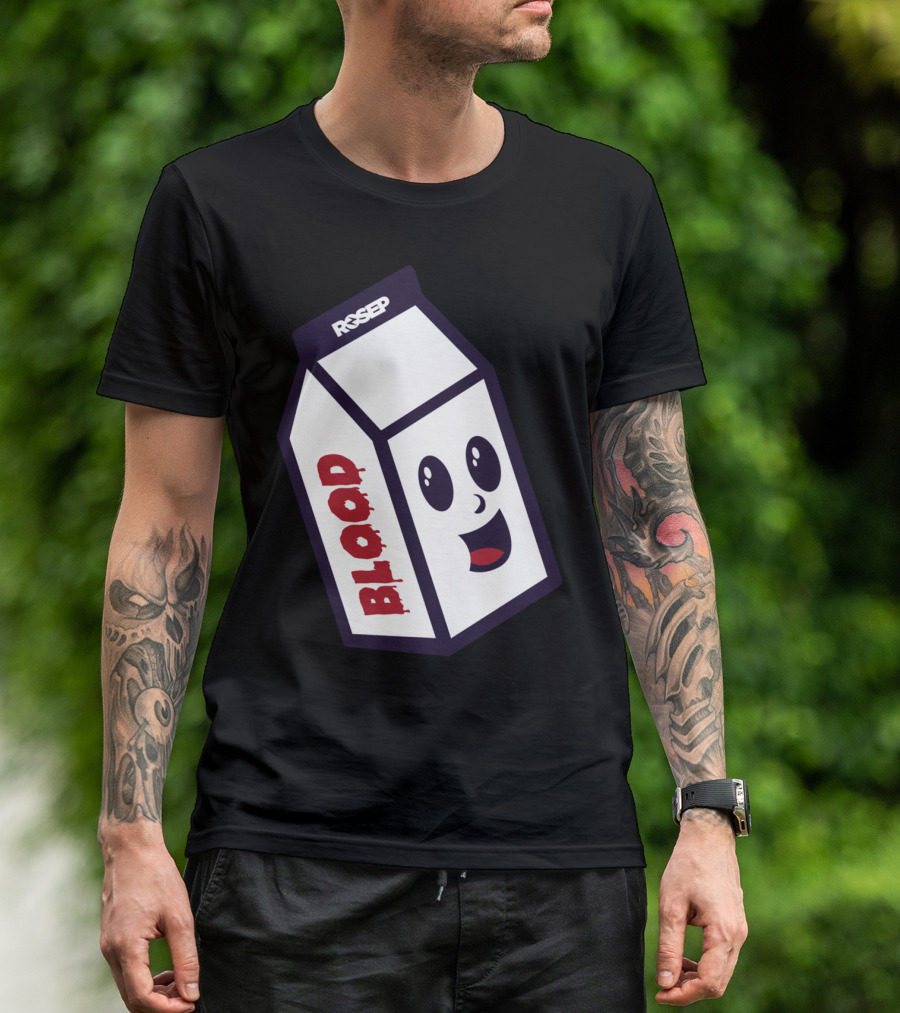 RSEEP Blood Carton With Happy Face T-Shirt