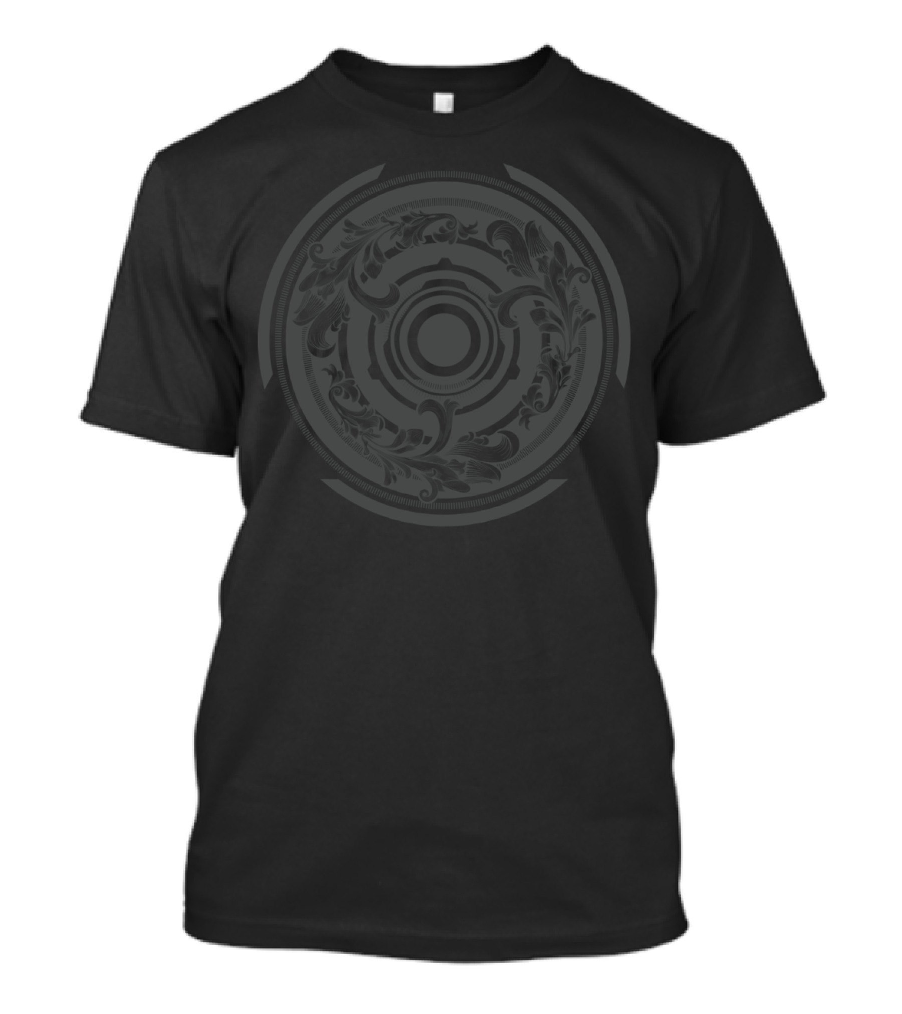 Future Baroke Ornate Floral Circular T-Shirt