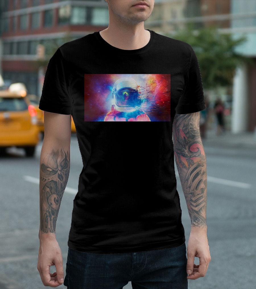 Technocolor Astronaut Cosmic Explosion T-Shirt