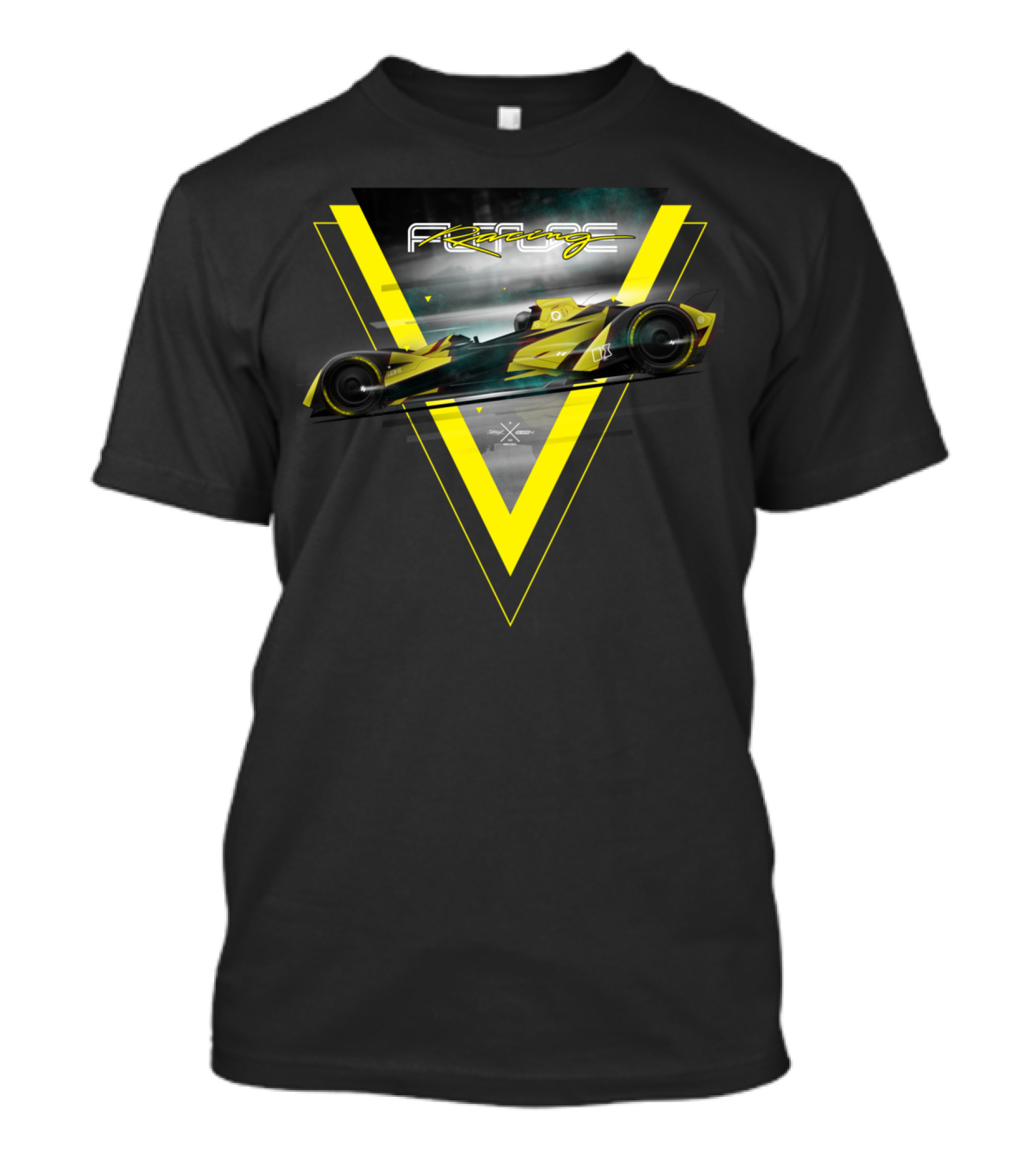 Racing Futuristic Car Speed Triangle T-Shirt