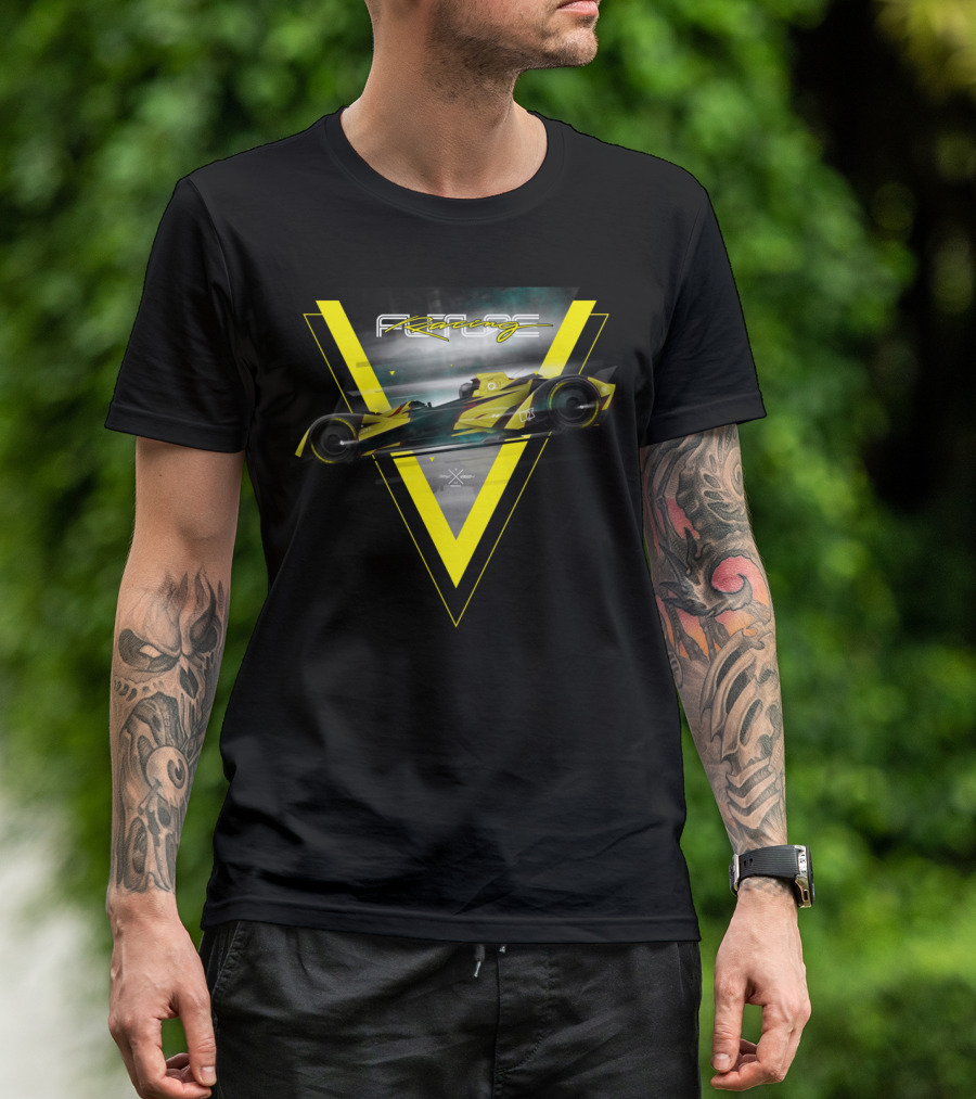 Racing Futuristic Car Speed Triangle T-Shirt